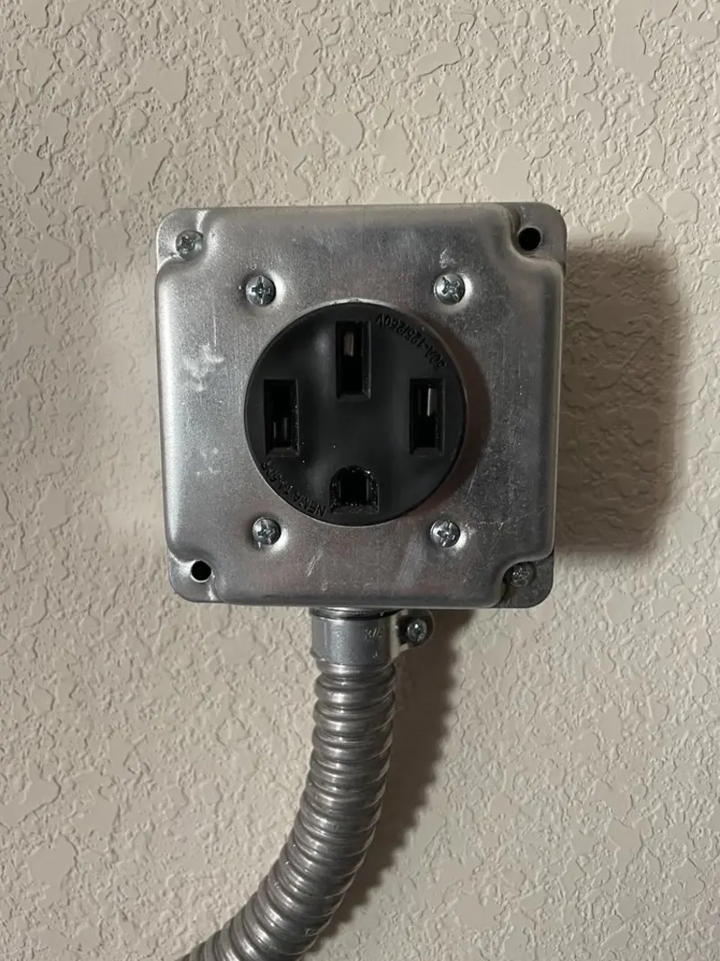 NEMA 14-50 outlet installed for Smart Home Electrical in Thibodaux